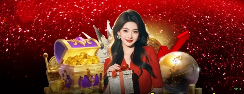 Imagem promocional da 56b mostrando a plataforma e suas vantagens